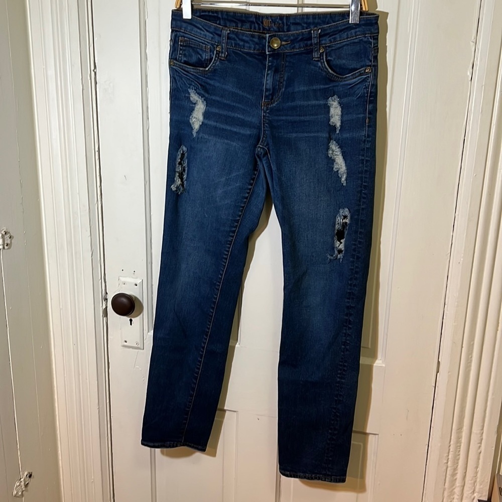 Kut from the Kloth Distressed Catherine Boyfriend Jeans
